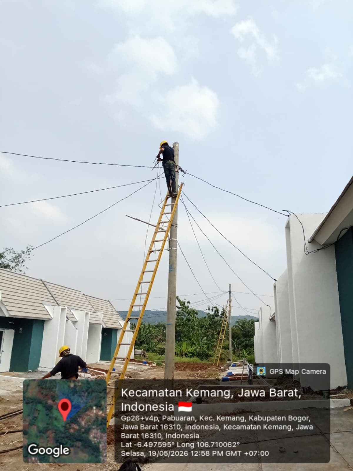 Pekerjaan jaringan listrik, Kec. Kemang, Kab. Bogor (19 Mei 2026)