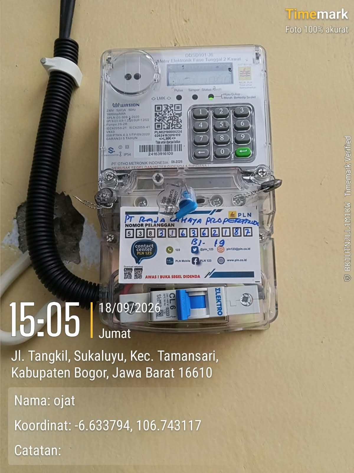 Dokumentasi proyek Jaringan Listrik Jalur Udara Perumahan Puri Griasadi Tamansari, foto 2